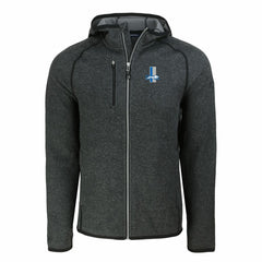 Cutter & Buck Throwback Mainsail Sweater-Knit Full-Zip Hoodie - Detroit Lions Hoodies