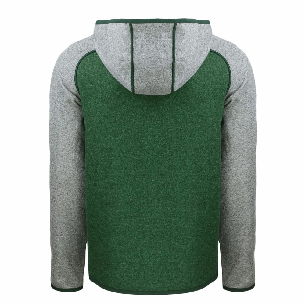 Cutter & Buck Throwback Mainsail Sweater-Knit Full-Zip Hoodie - Green Bay Packers Hoodies