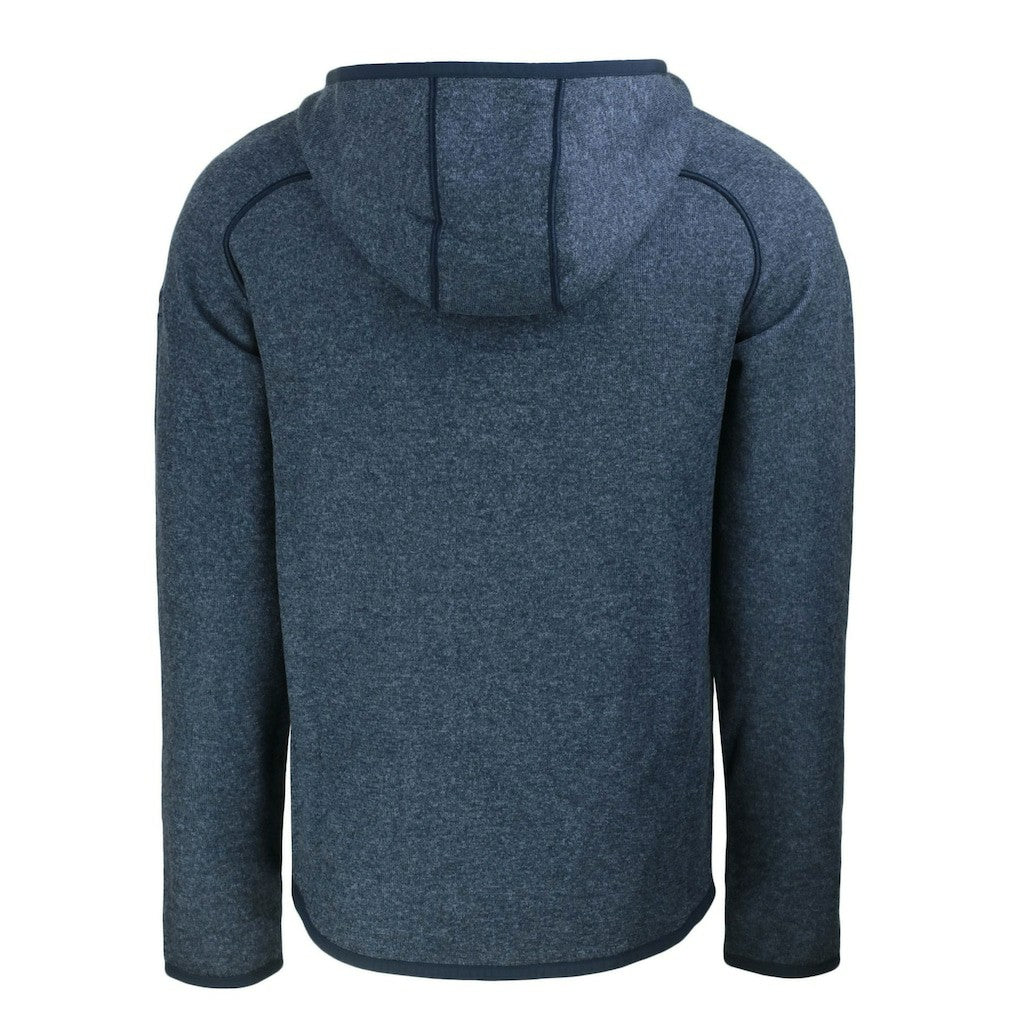 Cutter & Buck Throwback Mainsail Sweater-Knit Full-Zip Hoodie - Los Angeles Chargers Hoodies