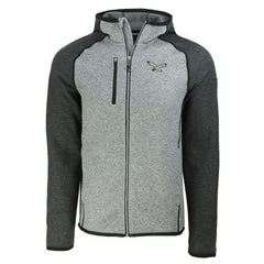 Cutter & Buck Throwback Mainsail Sweater-Knit Full-Zip Hoodie - Philadelphia Eagles Hoodies