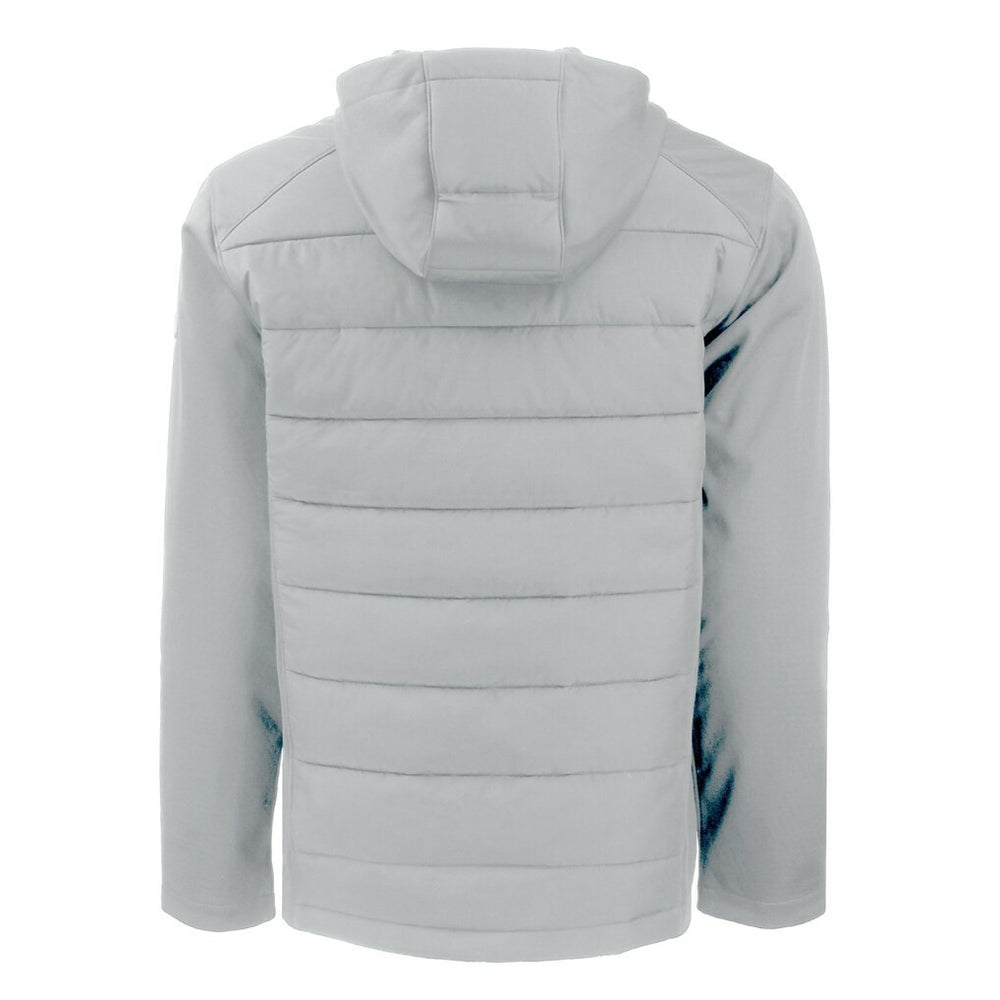 Cutter & Buck Throwback Evoke Hybrid Eco Softshell Recycled Full-Zip Hoodie Jacket - Atlanta Falcons Hoodies