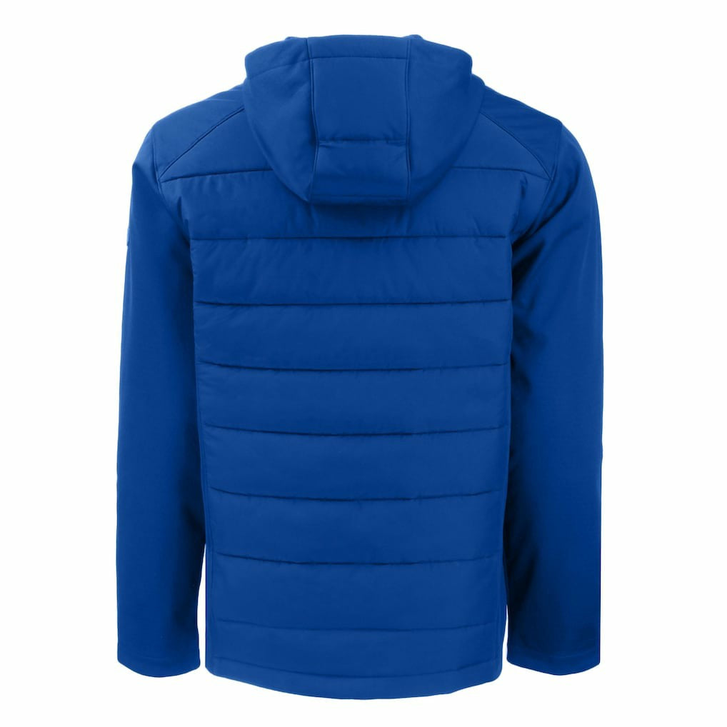 Cutter & Buck Throwback Evoke Hybrid Eco Softshell Recycled Full-Zip Hoodie Jacket - Buffalo Bills Hoodies