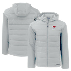 Cutter & Buck Throwback Evoke Hybrid Eco Softshell Recycled Full-Zip Hoodie Jacket - Buffalo Bills Hoodies