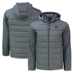 Cutter & Buck Throwback Evoke Hybrid Eco Softshell Recycled Full-Zip Hoodie Jacket - Buffalo Bills Hoodies