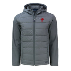 Cutter & Buck Throwback Evoke Hybrid Eco Softshell Recycled Full-Zip Hoodie Jacket - Buffalo Bills Hoodies