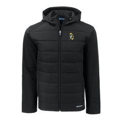 Cutter & Buck Throwback Evoke Hybrid Eco Softshell Recycled Full-Zip Hoodie Jacket - Green Bay Packers Hoodies