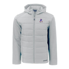 Cutter & Buck Throwback Evoke Hybrid Eco Softshell Recycled Full-Zip Hoodie Jacket - New England Patriots Hoodies