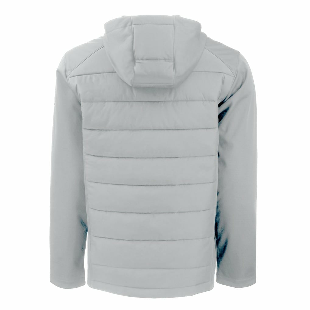 Cutter & Buck Throwback Evoke Hybrid Eco Softshell Recycled Full-Zip Hoodie Jacket - New England Patriots Hoodies
