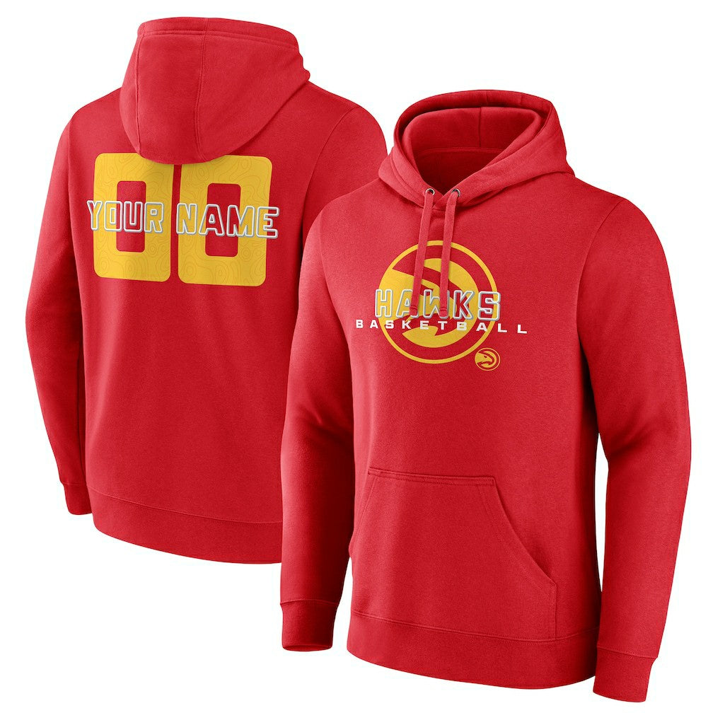 Atlanta Hawks Stellar Personalized Name & Number Pullover Hoodie