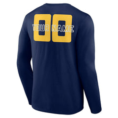 Denver Nuggets Stellar Personalized Name & Number Long Sleeve T-Shirt sale