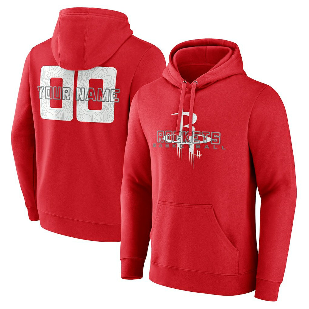 Houston Rockets Stellar Personalized Name & Number Pullover Hoodie