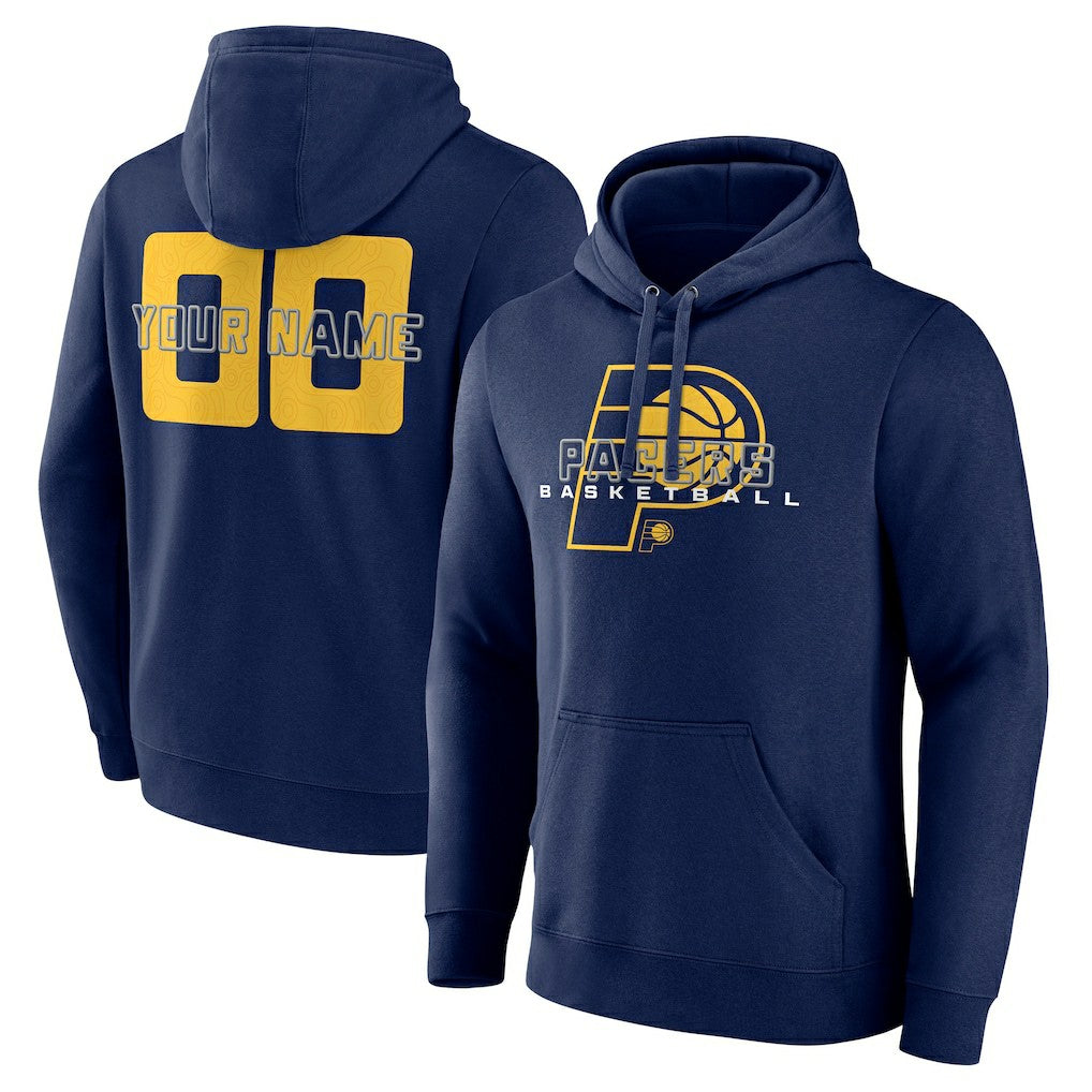 Indiana Pacers Stellar Personalized Name & Number Pullover Hoodie