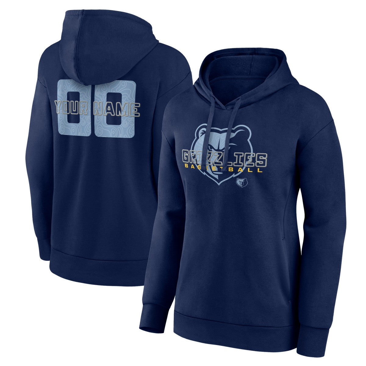 Memphis Grizzlies Women's Stellar Personalized Name & Number Pullover Hoodie
