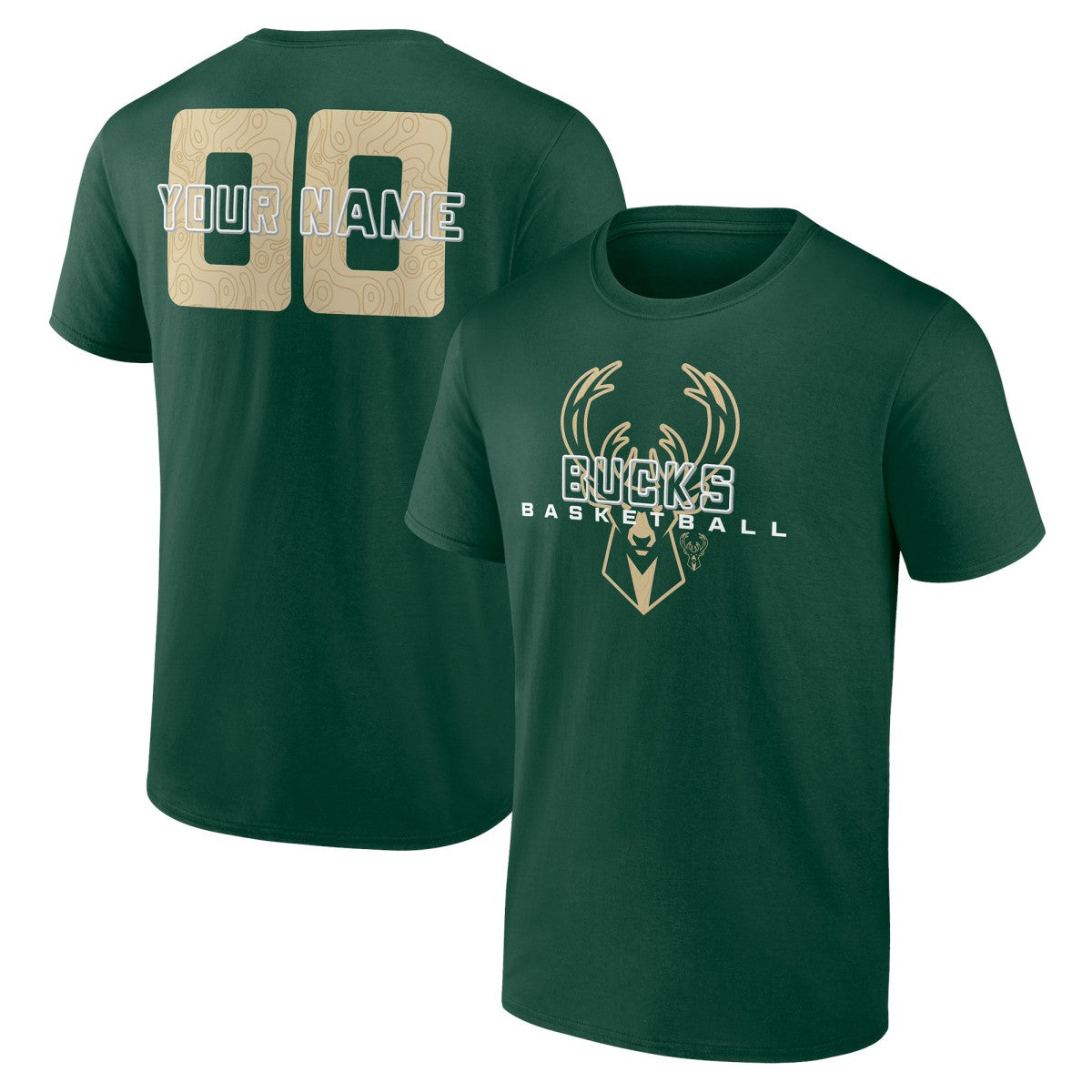 Milwaukee Bucks Stellar Personalized Name & Number T-Shirt