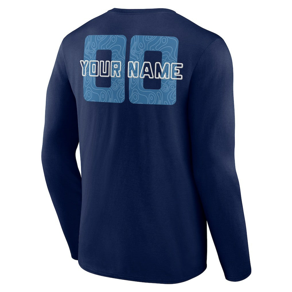Minnesota Timberwolves Stellar Personalized Name & Number Long Sleeve T-Shirt