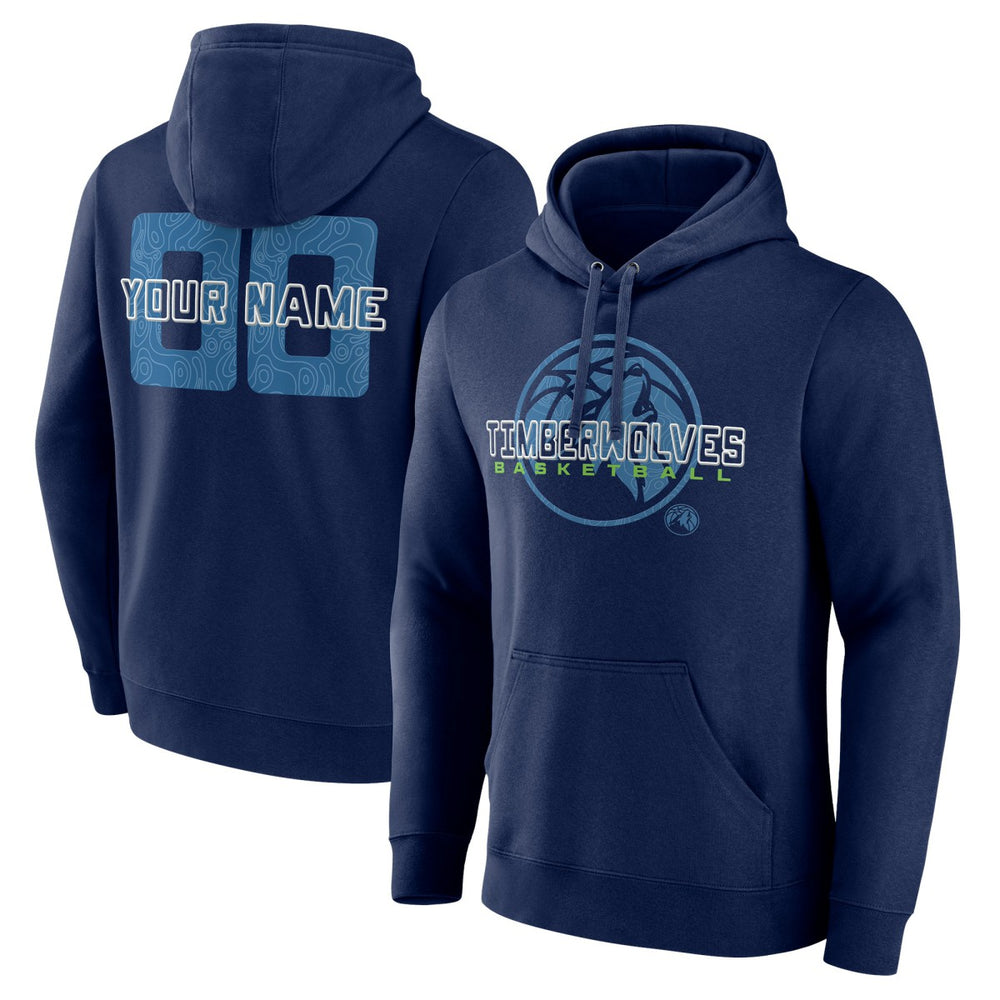 Minnesota Timberwolves Stellar Personalized Name & Number Pullover Hoodie