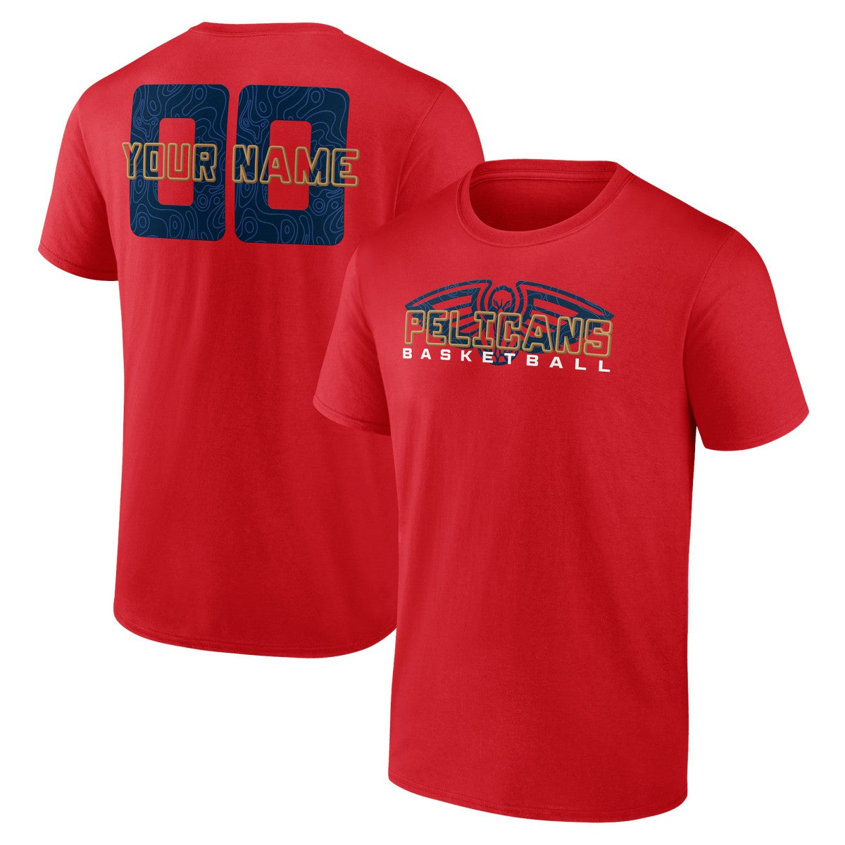 New Orleans Pelicans Stellar Personalized Name & Number T-Shirt