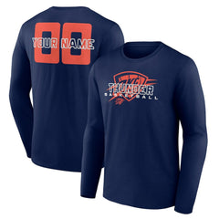 Oklahoma City Thunder Stellar Personalized Name & Number Long Sleeve T-Shirt