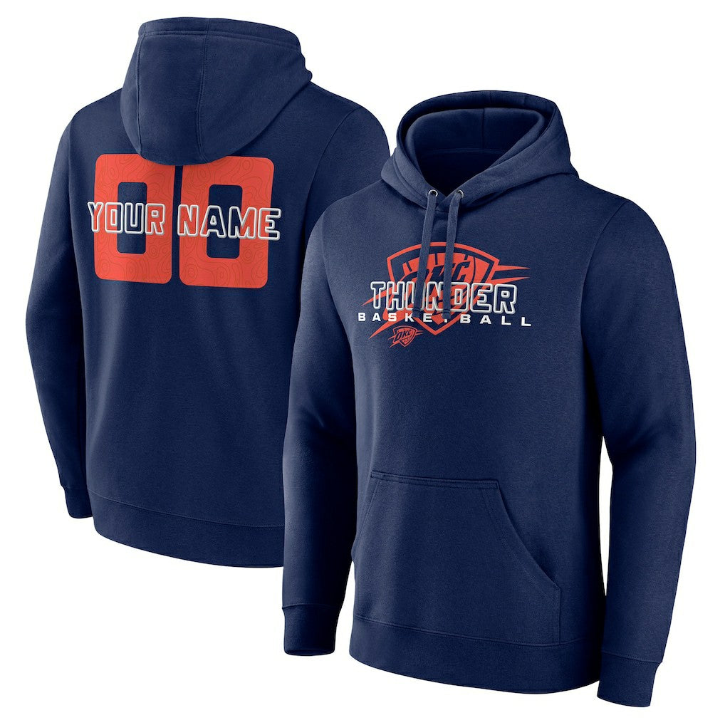 Oklahoma City Thunder Stellar Personalized Name & Number Pullover Hoodie sale