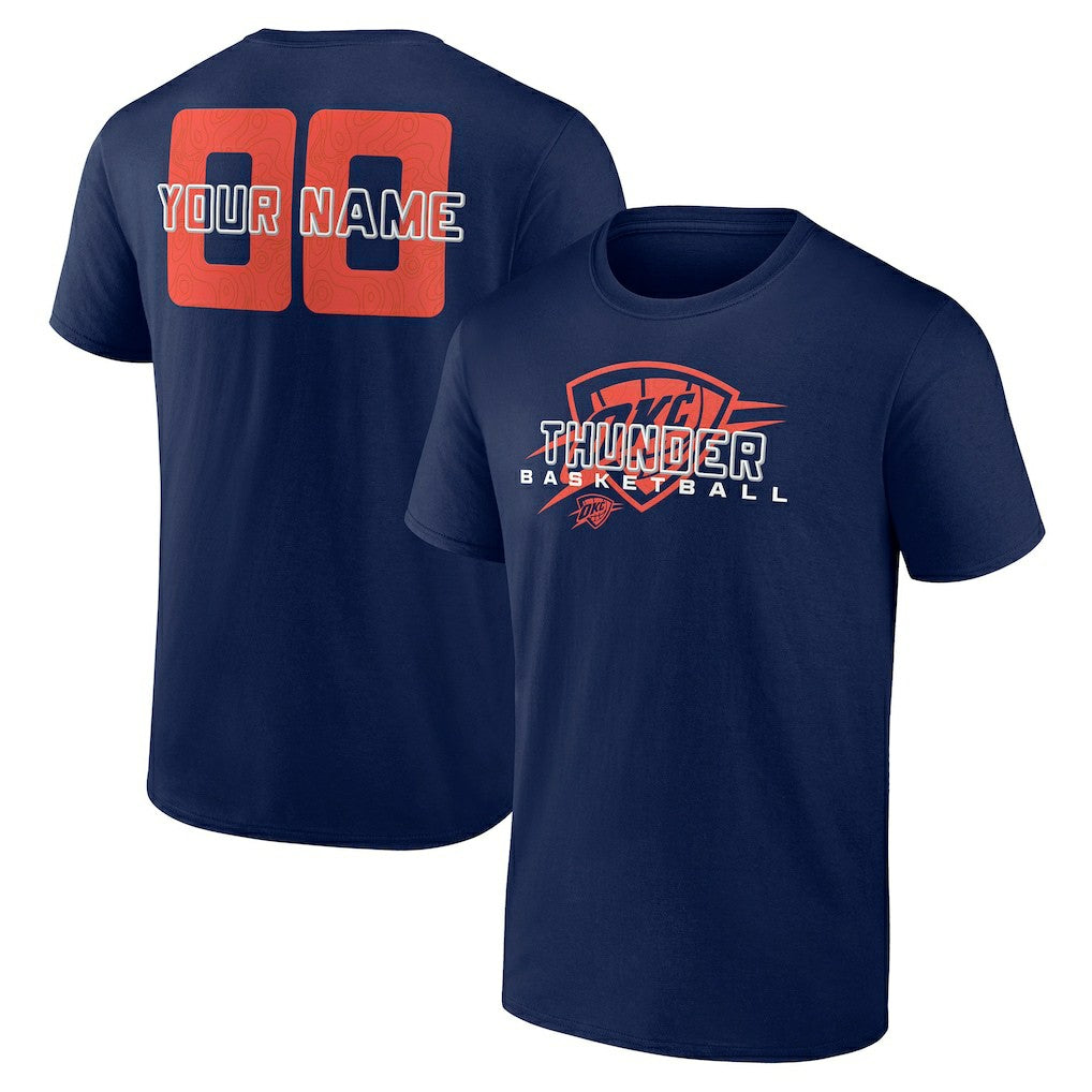 Oklahoma City Thunder Stellar Personalized Name & Number T-Shirt
