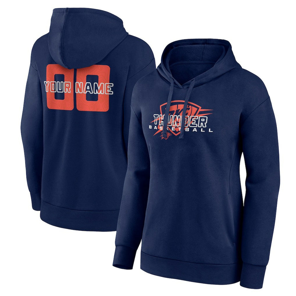 Oklahoma City Thunder Women's Stellar Personalized Name & Number Pullover Hoodie