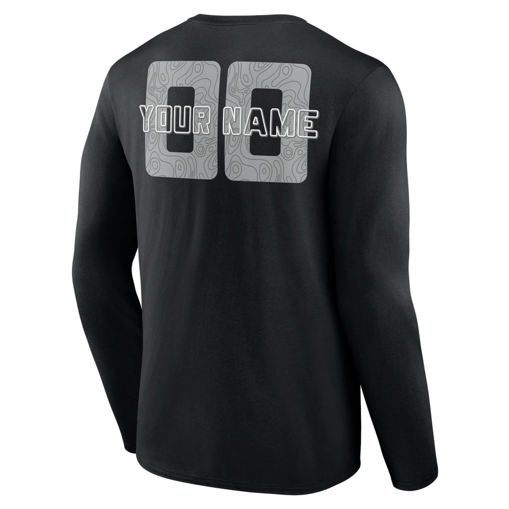 San Antonio Spurs Stellar Personalized Name & Number Long Sleeve T-Shirt