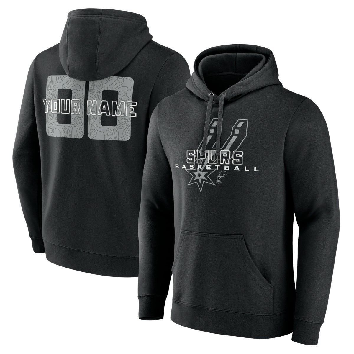 San Antonio Spurs Stellar Personalized Name & Number Pullover Hoodie