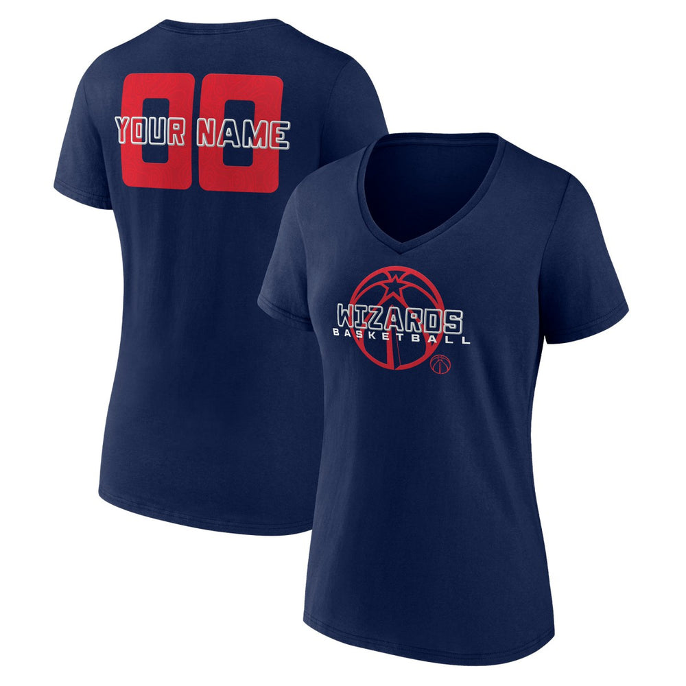 Washington Wizards Women's Stellar Personalized Name & Number V-Neck T-Shirt