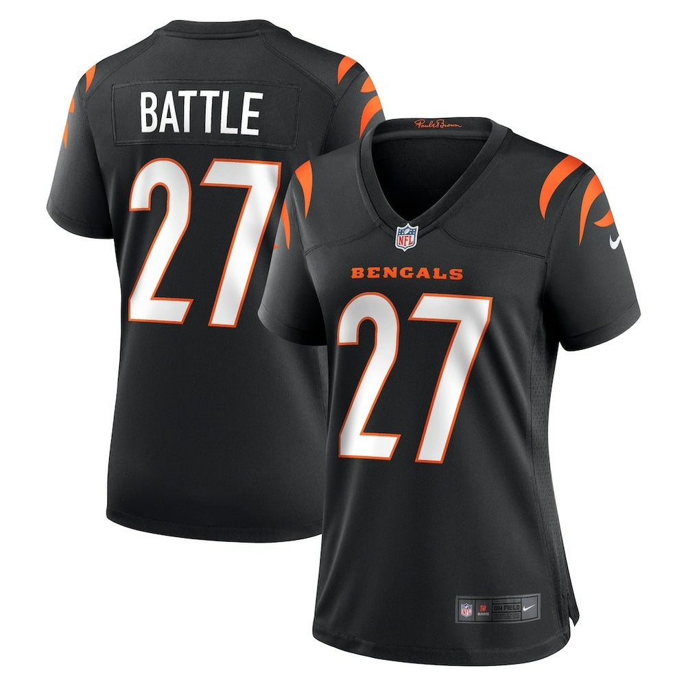Jordan Battle  Women's Team Game Jersey - Cincinnati Bengals Jerseys