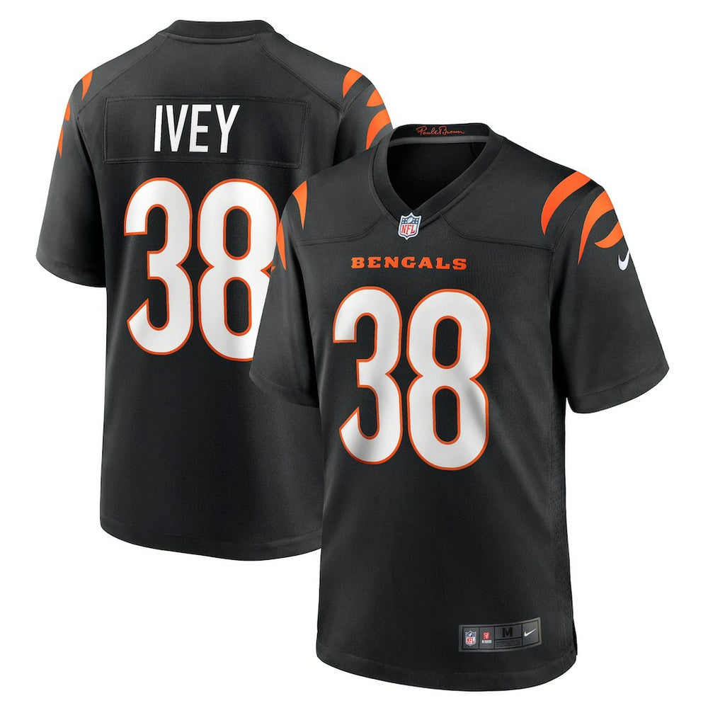 DJ Ivey  Team Game Jersey - Cincinnati Bengals Jerseys