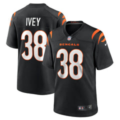 DJ Ivey  Team Game Jersey - Cincinnati Bengals Jerseys