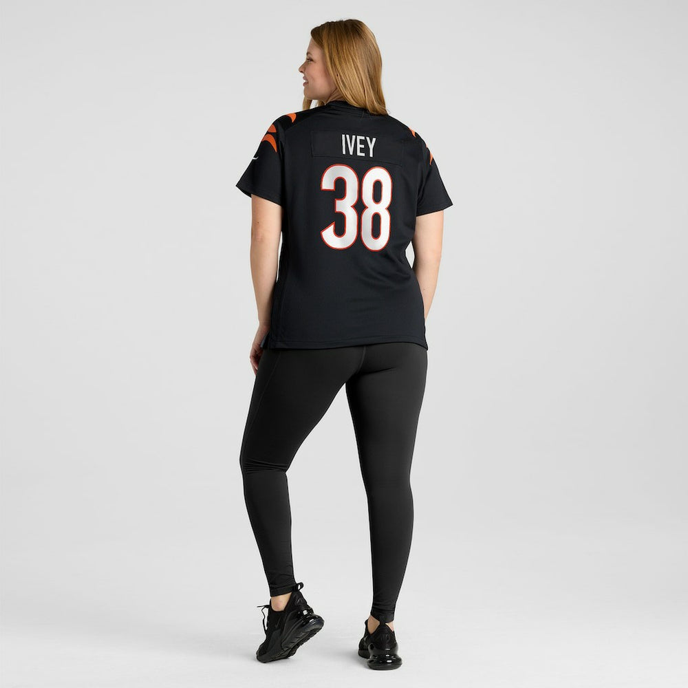 DJ Ivey  Women's Team Game Jersey - Cincinnati Bengals Jerseys