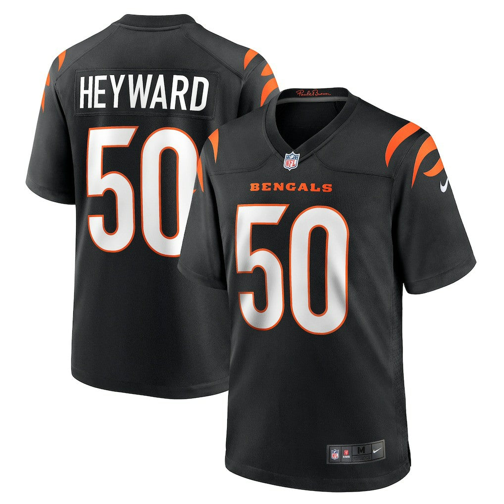 Shaka Heyward  Team Game Jersey - Cincinnati Bengals Jerseys
