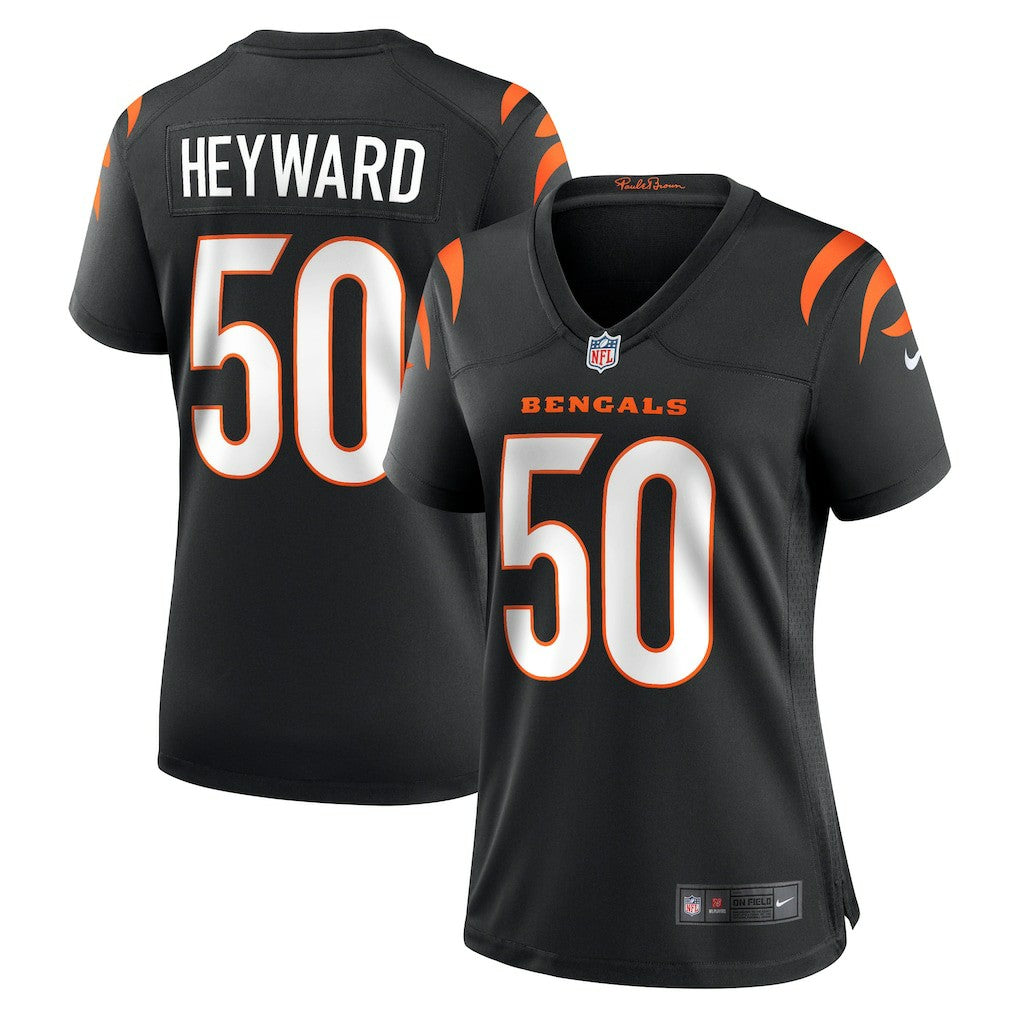 Shaka Heyward  Women's Team Game Jersey - Cincinnati Bengals Jerseys