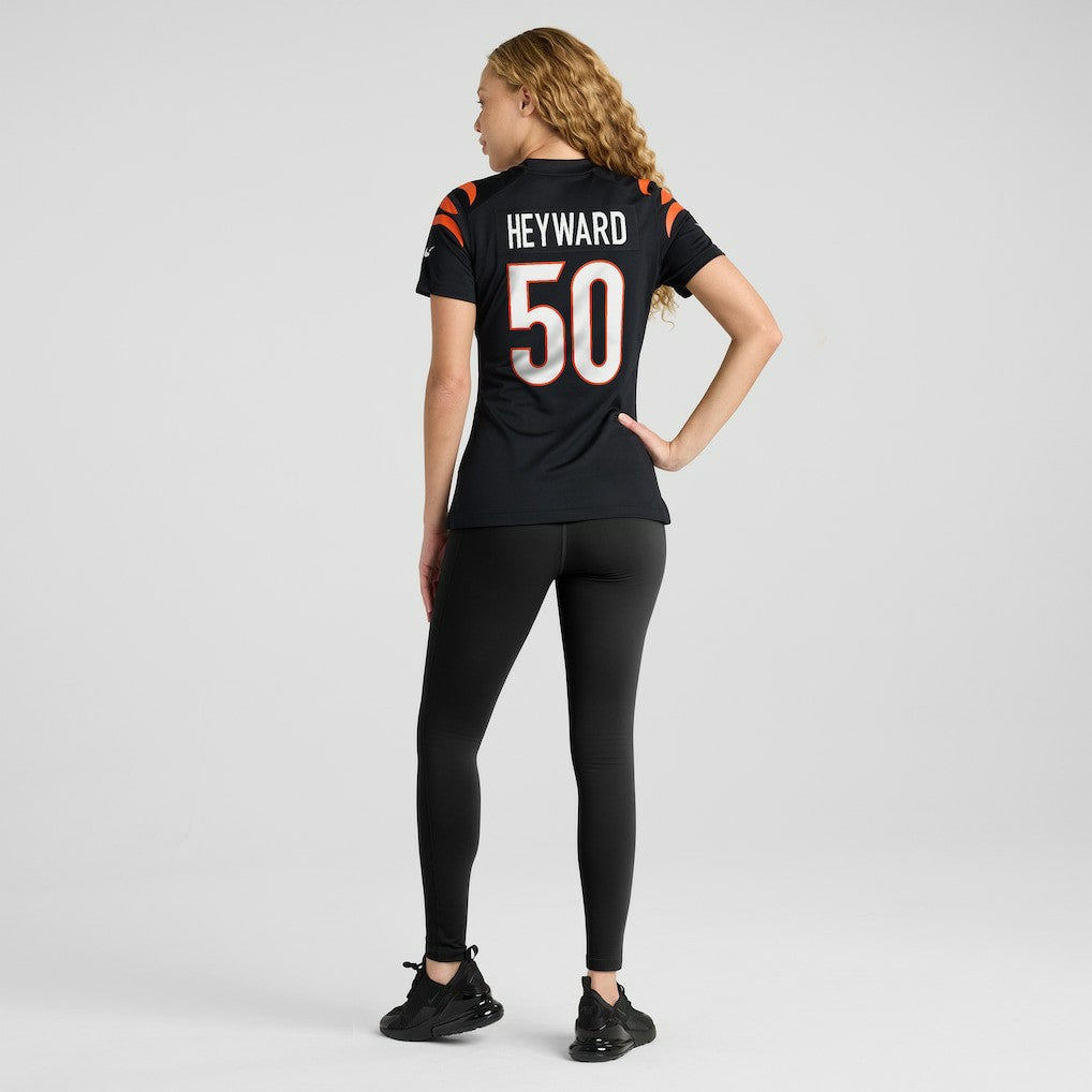Shaka Heyward  Women's Team Game Jersey - Cincinnati Bengals Jerseys