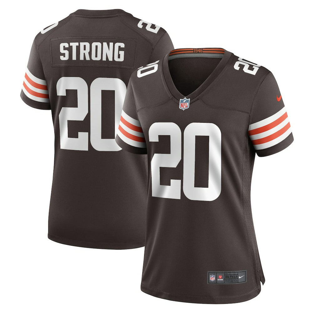 Pierre Strong Jr.  Women's Team Game Jersey - Cleveland Browns Jerseys