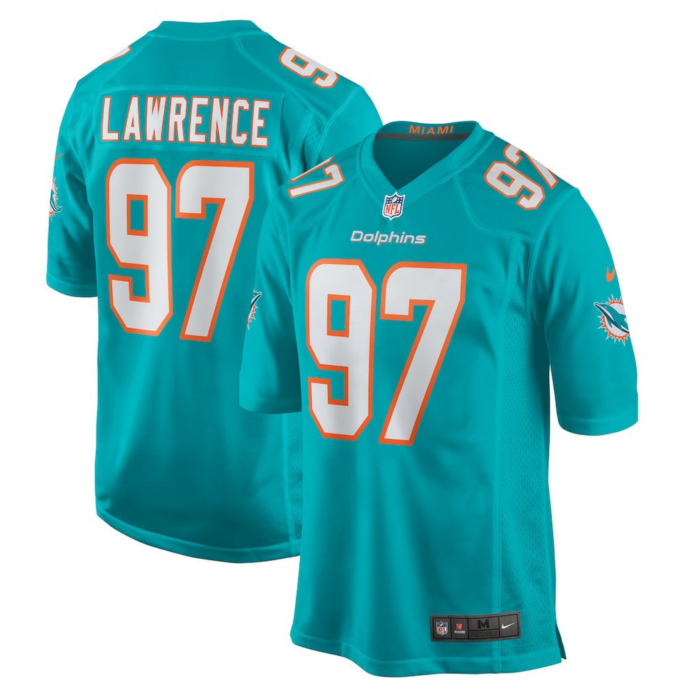 Rashard Lawrence  Team Game Jersey - Miami Dolphins Jerseys
