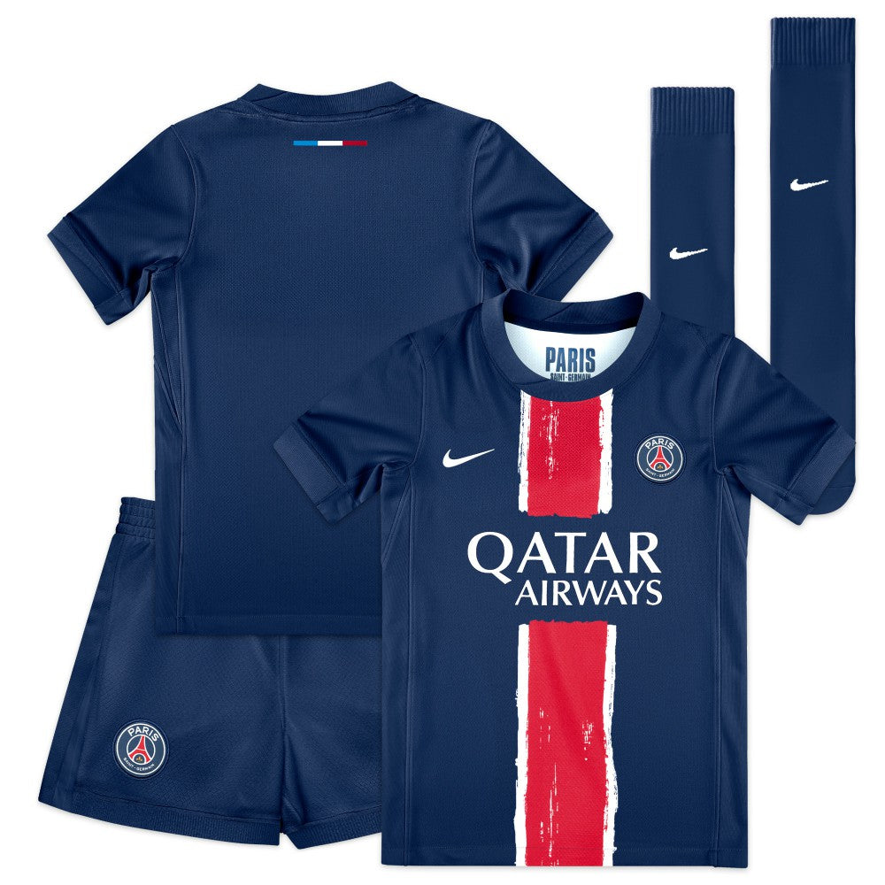 Paris Saint-Germain Preschool 2024/25 Home Replica Stadium Kit Set