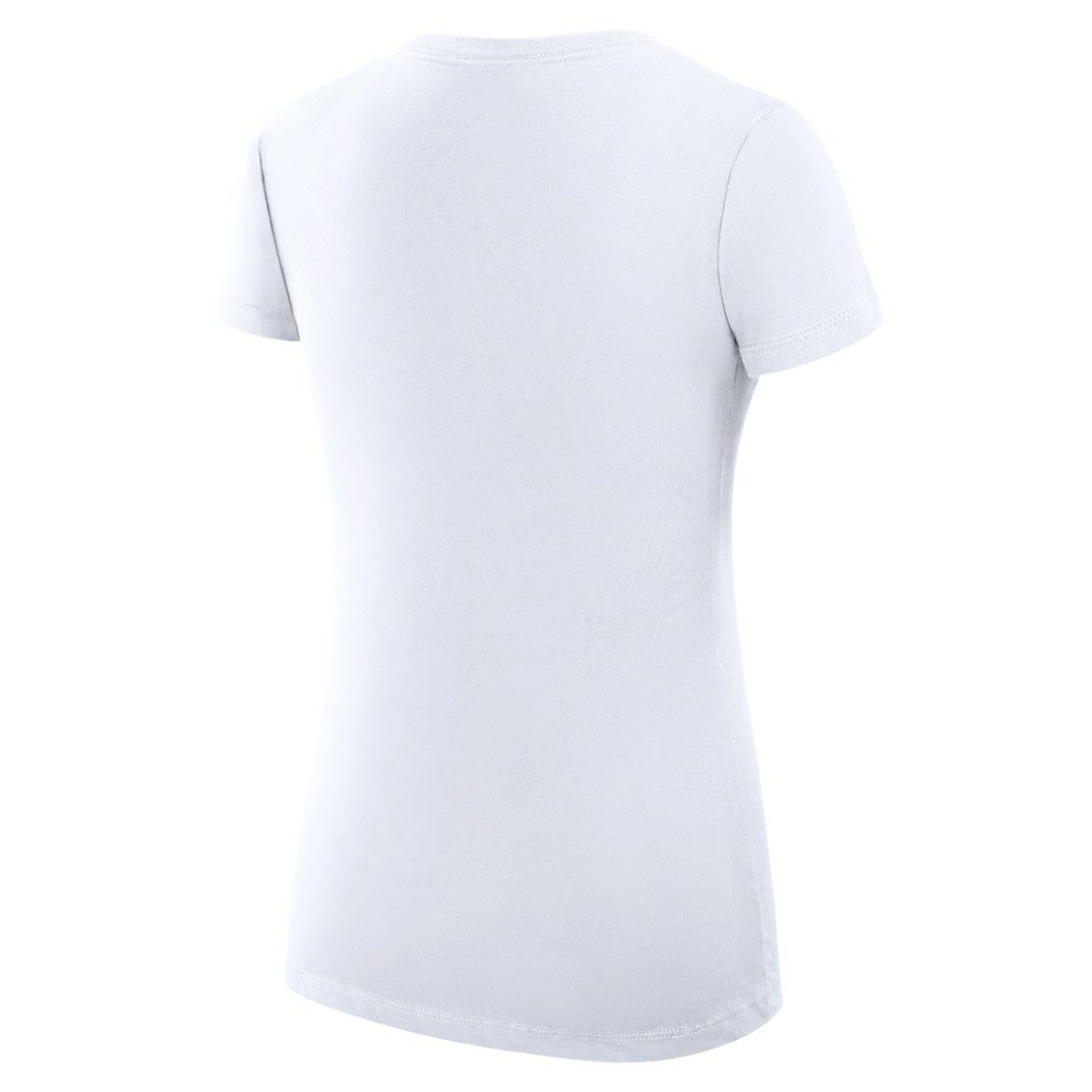 White Philadelphia Phillies G-III 4Her by Carl Banks Women's Super-Slim Fit Lightweight Love Graphic Team V-Neck T-Shirt