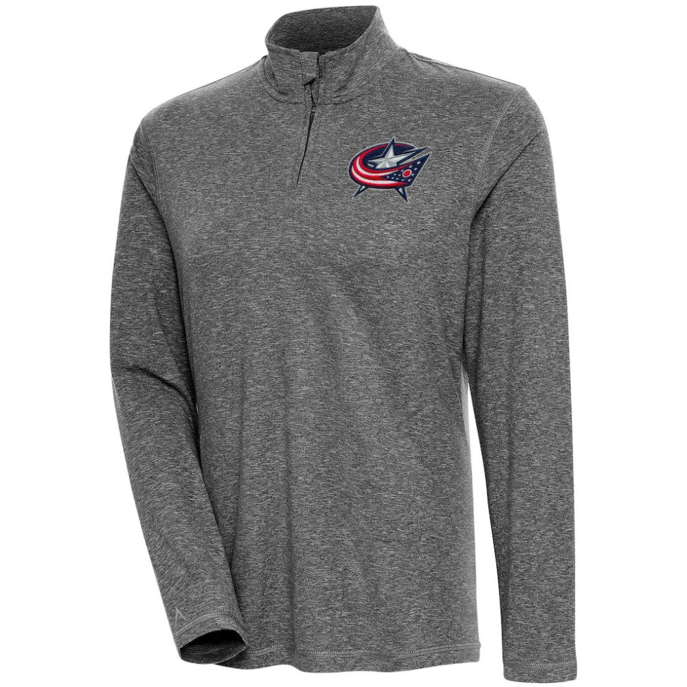 NHL Columbus Blue Jackets Antigua Women's Confront Quarter-Zip Pullover Top