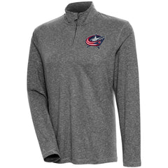NHL Columbus Blue Jackets Antigua Women's Confront Quarter-Zip Pullover Top