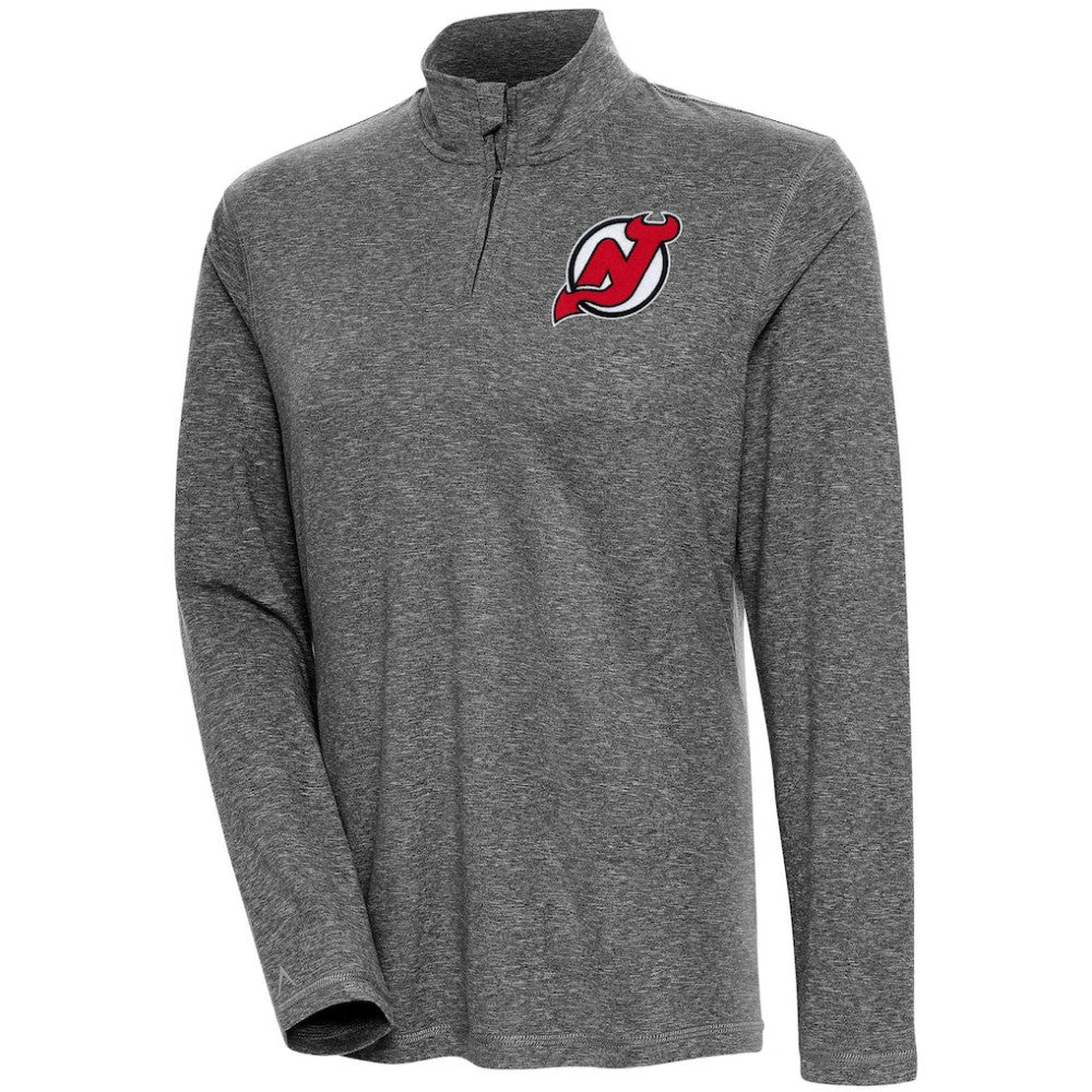 NHL New Jersey Devils Antigua Women's Confront Quarter-Zip Pullover Top