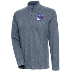 NHL New York Rangers Antigua Women's Confront Quarter-Zip Pullover Top
