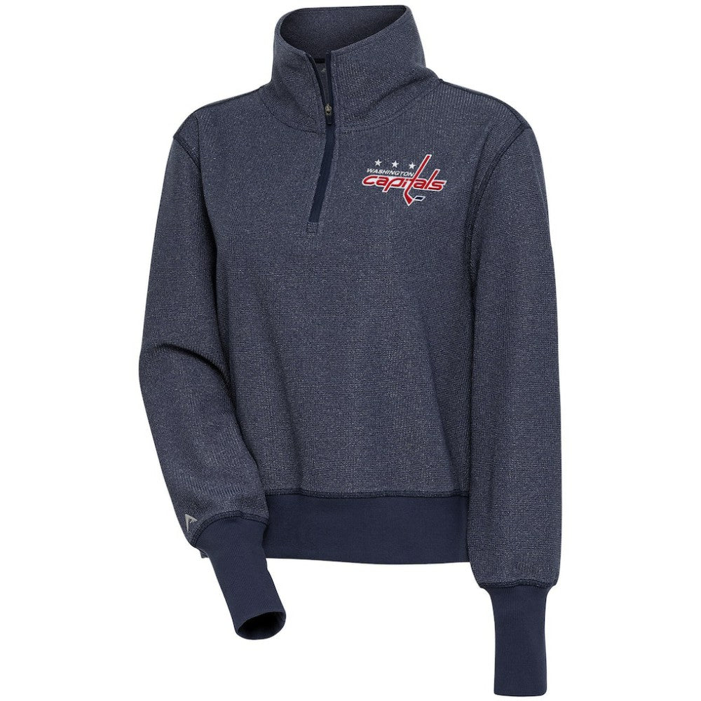 NHL Washington Capitals Antigua Women's Upgrade Half-Zip Pullover Top