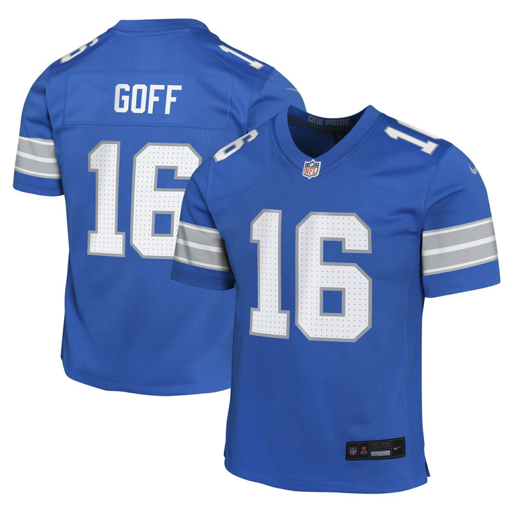 Jared Goff  Youth Game Jersey - Detroit Lions Jerseys