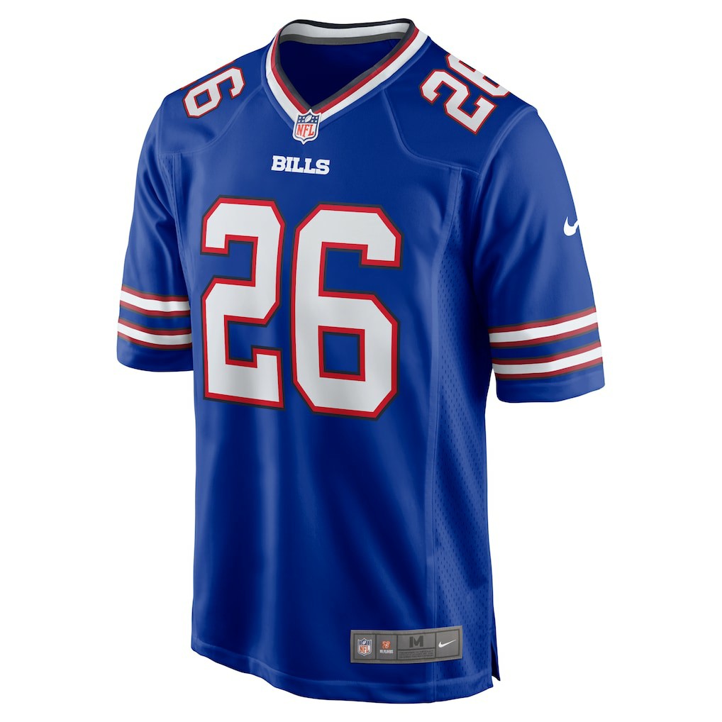 Ty Johnson  Team Game Jersey - Buffalo Bills Jerseys