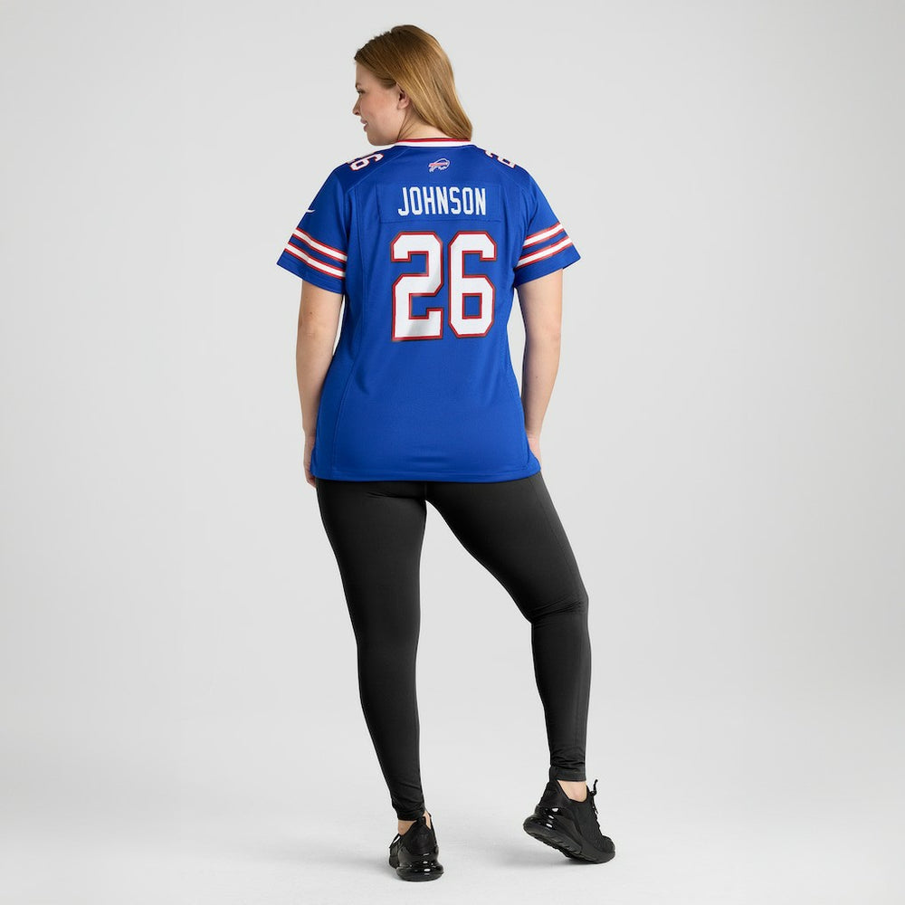 Ty Johnson  Women's Team Game Jersey - Buffalo Bills Jerseys