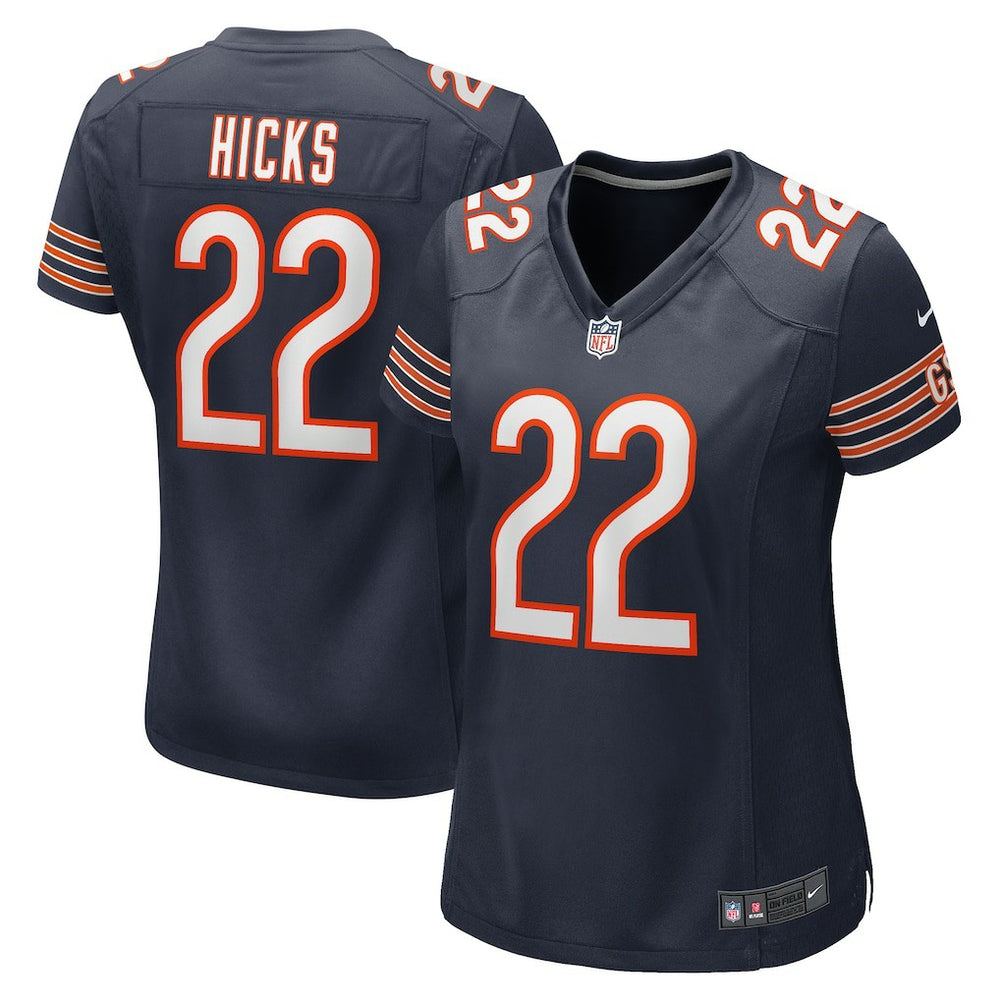 Elijah Hicks  Women's Team Game Jersey - Chicago Bears Jerseys