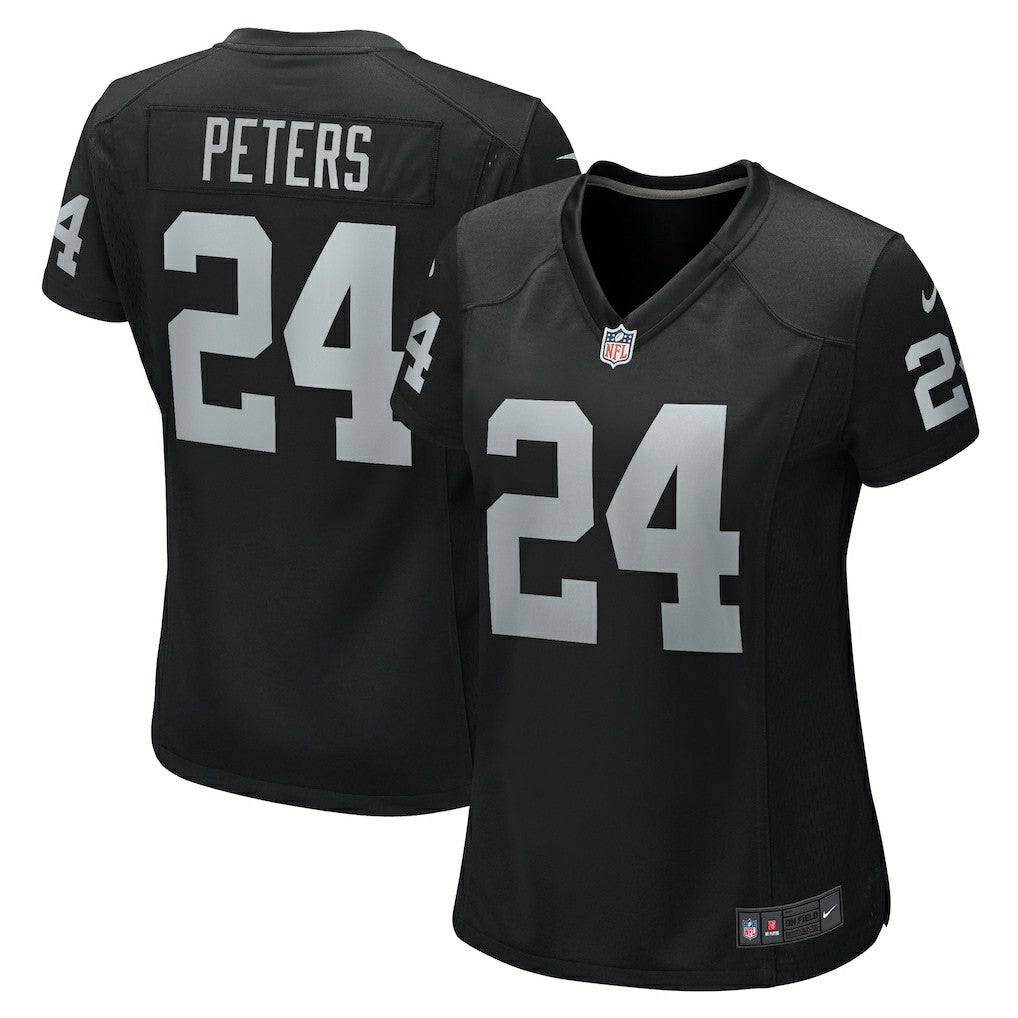 Marcus Peters  Women's Team Game Jersey - Las Vegas Raiders Jerseys