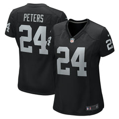 Marcus Peters  Women's Team Game Jersey - Las Vegas Raiders Jerseys